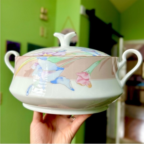 VTG Pastel Floral Mikasa Charisma Beige Covered Casserole Kitchenware Collection - Picture 4 of 10